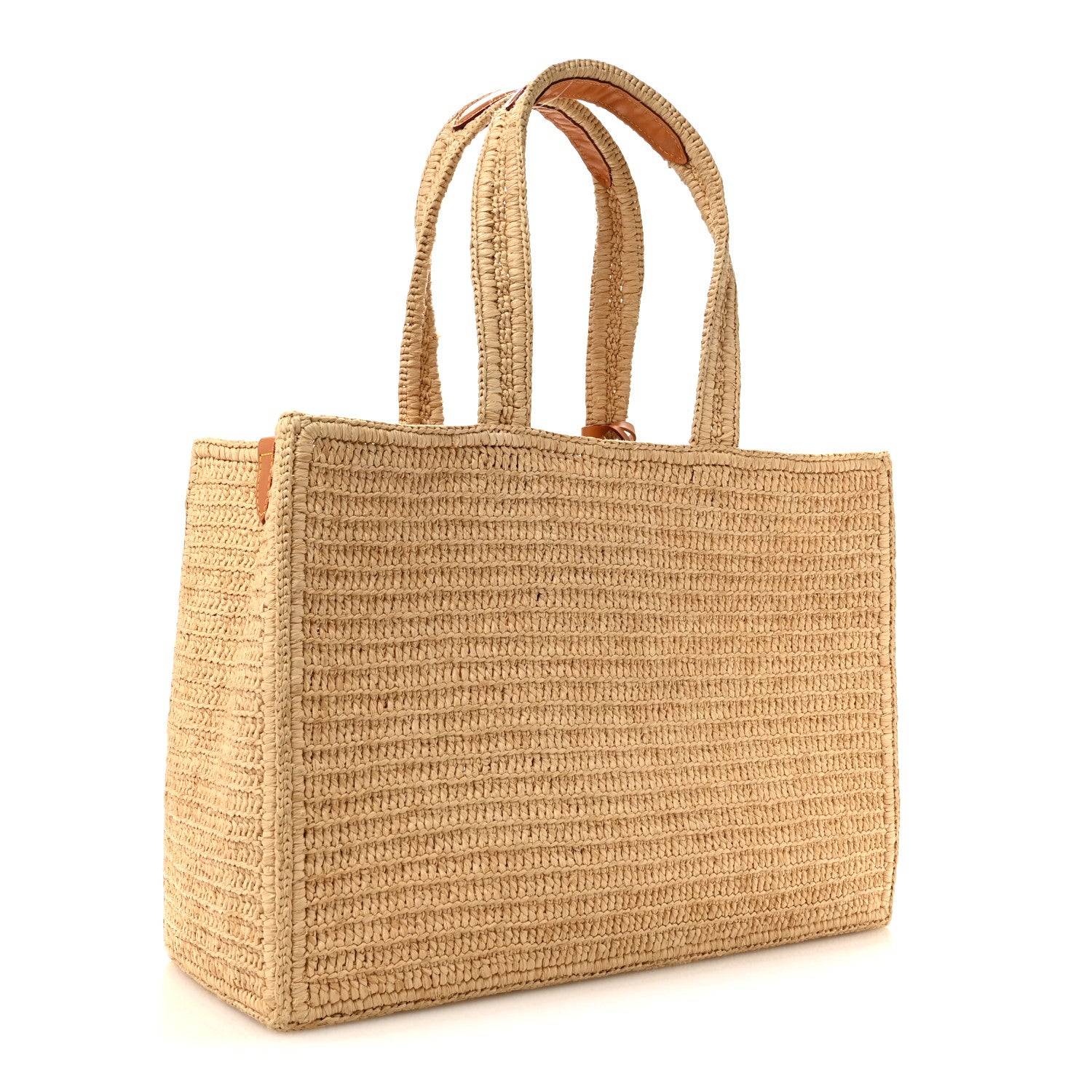 Louis Vuitton Raffia Summer Shopper Tote MM 3 of 12