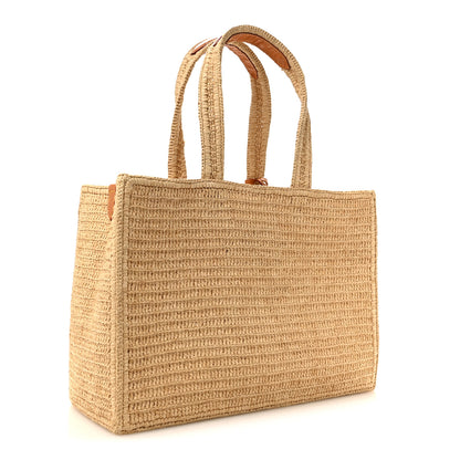 Louis Vuitton Raffia Summer Shopper Tote MM 3 of 12