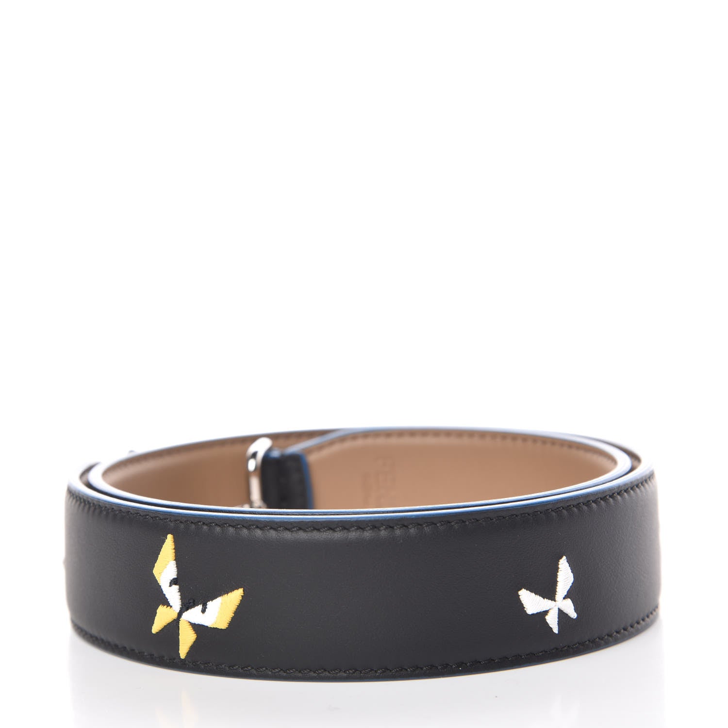 Fendi Calfskin Butterfleye Strap You Black 2 of 4