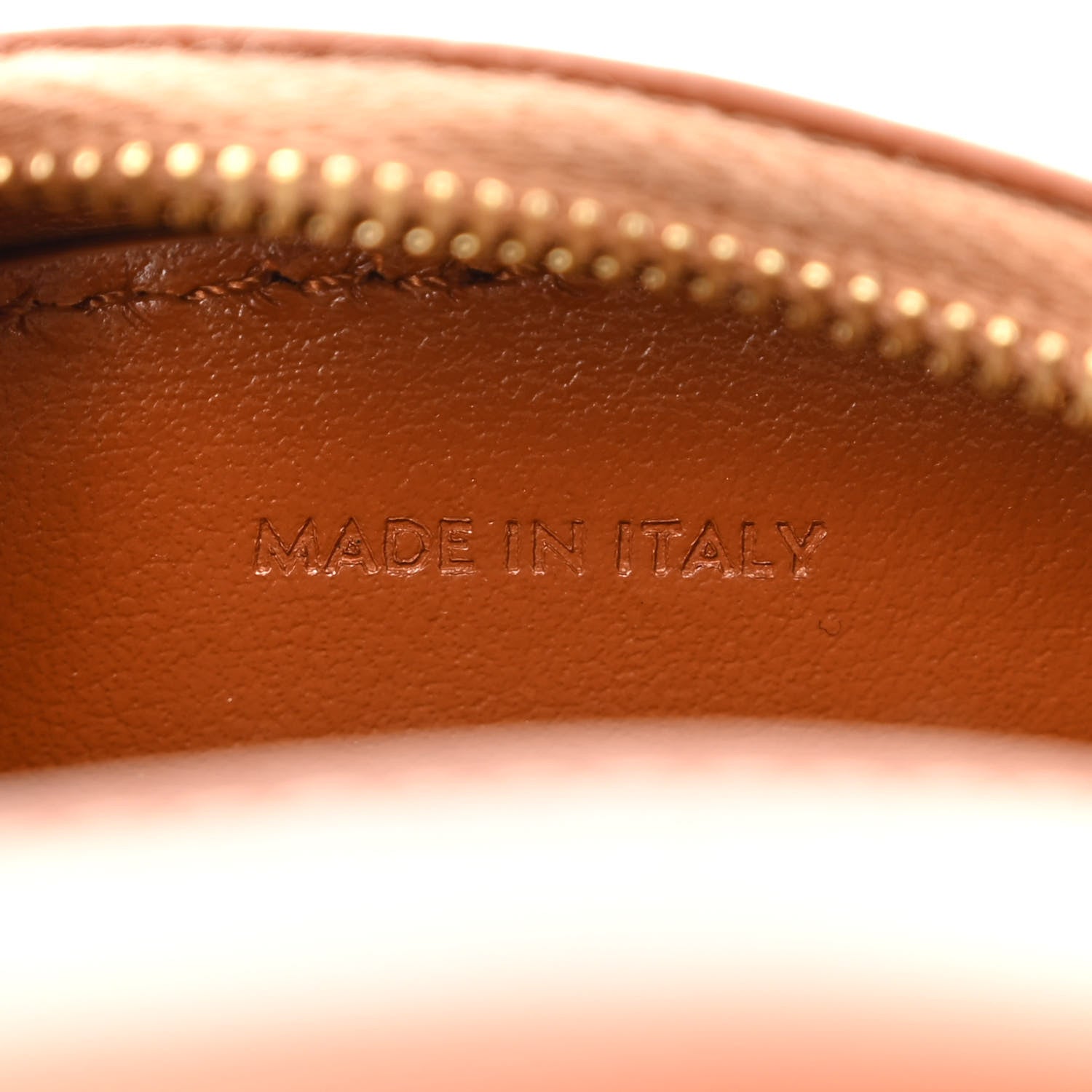 Celine Smooth Calfskin Cuir Small Triomphe Oval Crossbody Purse Tan 6 of 9