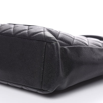 Chanel Caviar Quilted Petit Shopping Tote PST Black 9 of 17