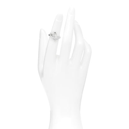 Tiffany 18K White Gold Diamond Paloma Picasso Loving Heart Ring 47 4 2 of 5