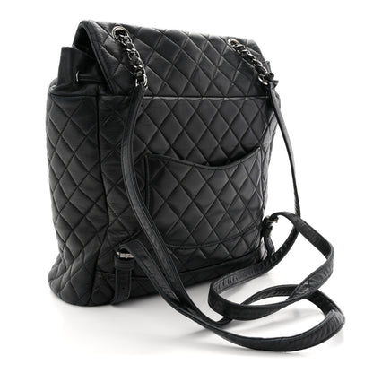 Chanel Calfskin Quilted Small Urban Spirit Backpack Black 3 of 12