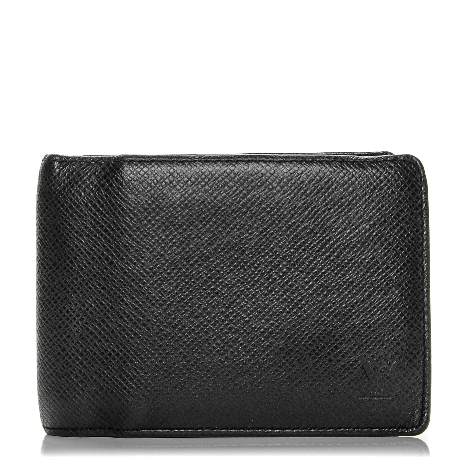 Louis Vuitton Taiga Mens Billfold Wallet 3 Flaps Ardoise 1 of 6