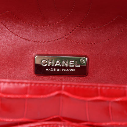 Chanel Alligator Jumbo Double Flap Red 17 of 19