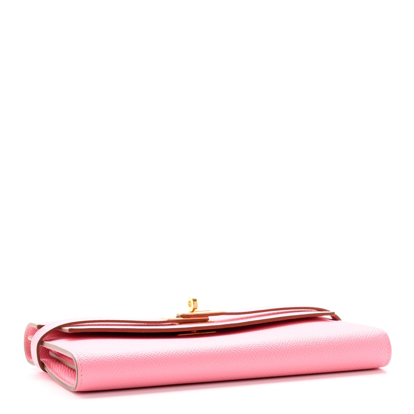Epsom Kelly Longue Wallet Rose Confetti