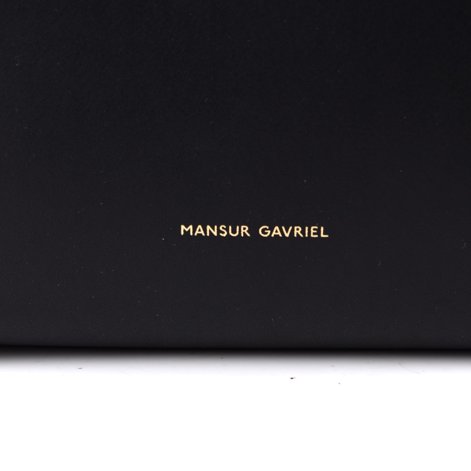 Mansur Gavriel Vegetable Tanned Calfskin Bucket Bag Black Flamma 4 of 5