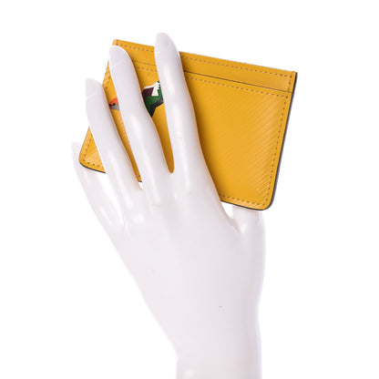 Louis Vuitton Epi Early Bird Card Holder Jonquille 2 of 7