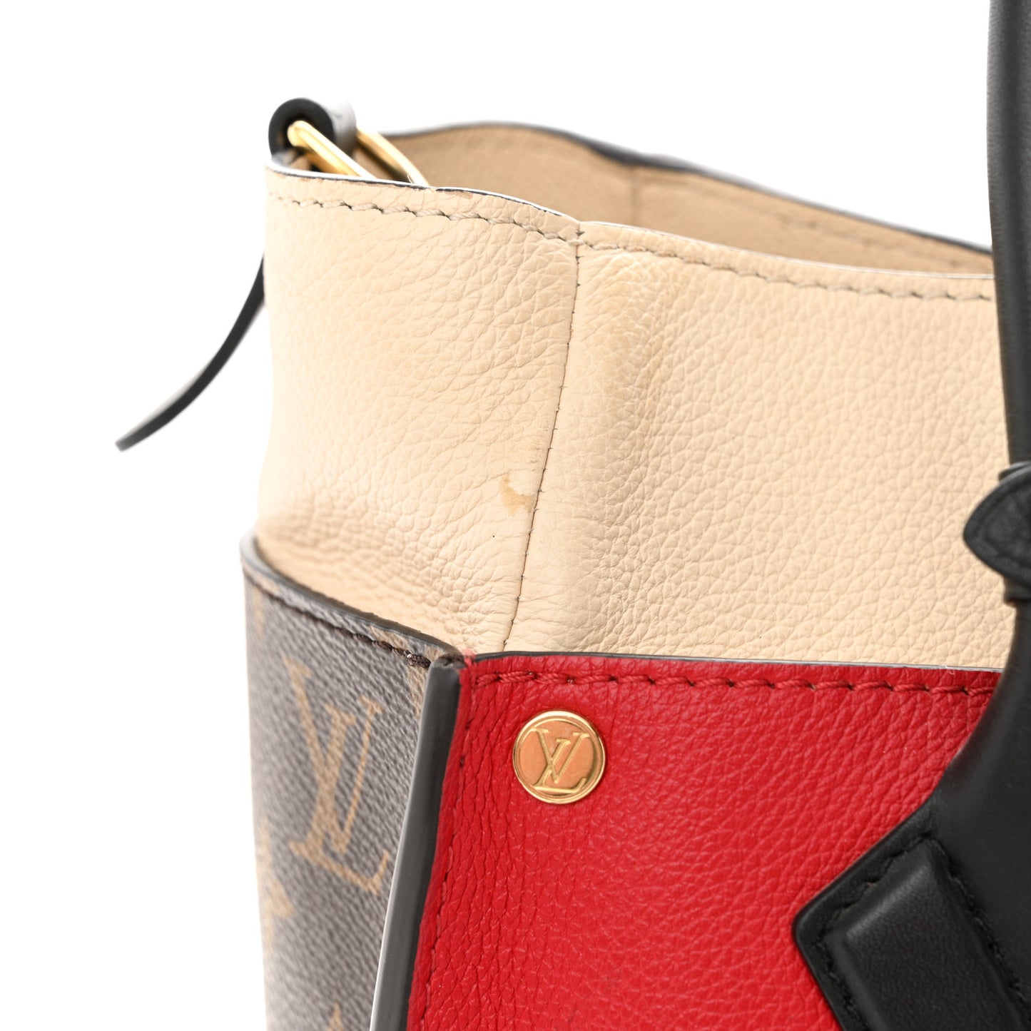 Calfskin Monogram On My Side Pirate Red