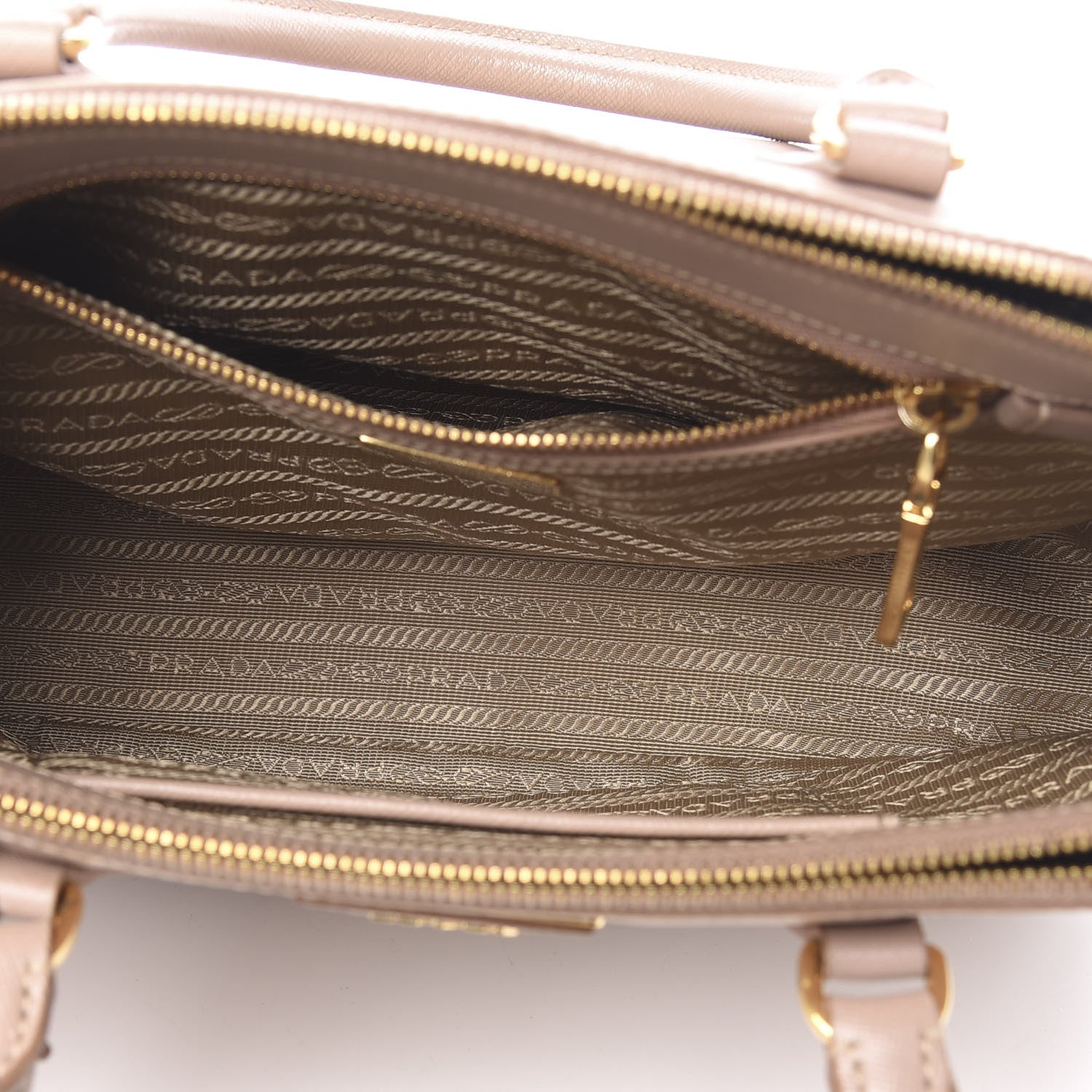 Prada Saffiano Small Galleria Double Zip Tote Cammeo 7 of 19