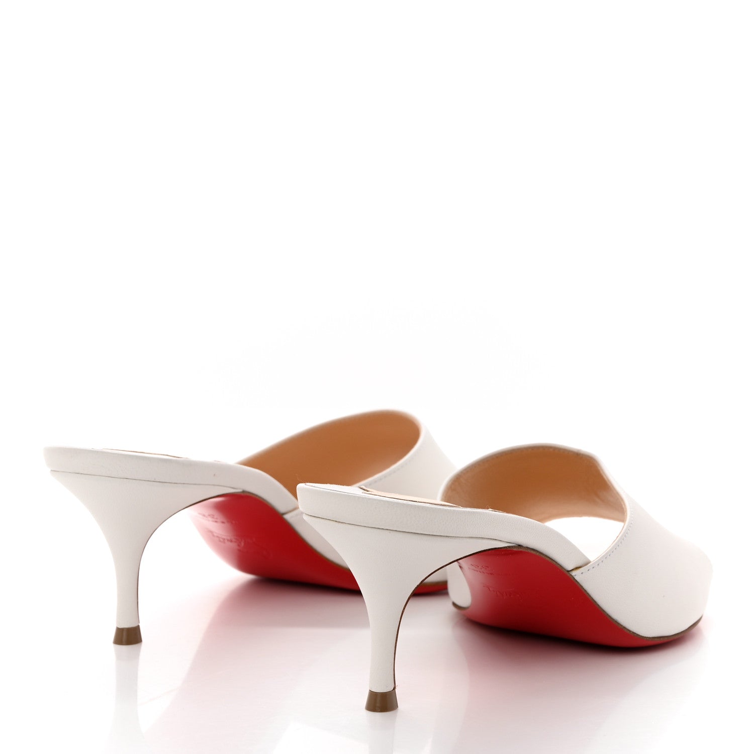 Christian Louboutin Nappa East 55 Mule 38 White 4 of 8