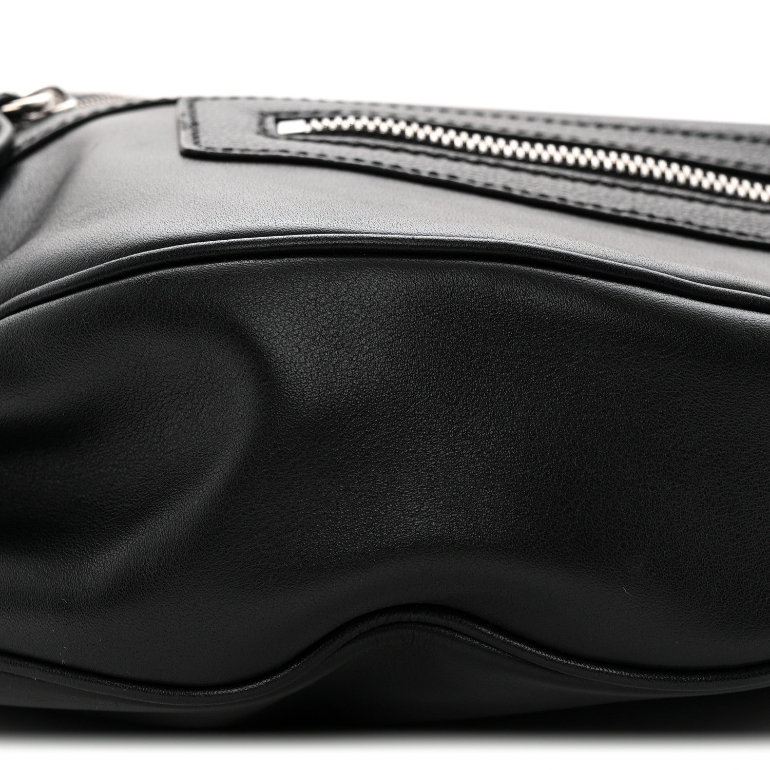 Versace Calfskin Small Repeat Zip Hobo Black 8 of 10