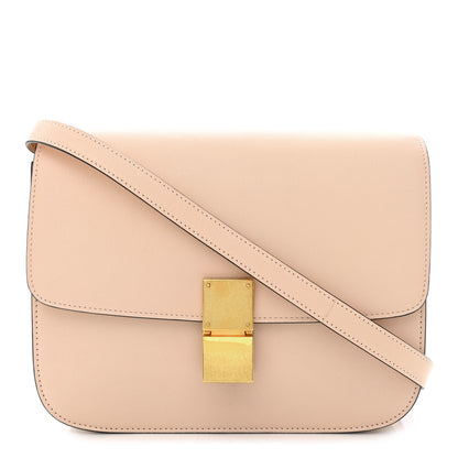 Celine Shiny Goatskin Medium Classic Box Flap Bag Blush 1 of 12