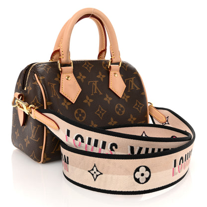 Louis Vuitton Monogram Speedy Bandouliere 20 Black 3 of 9