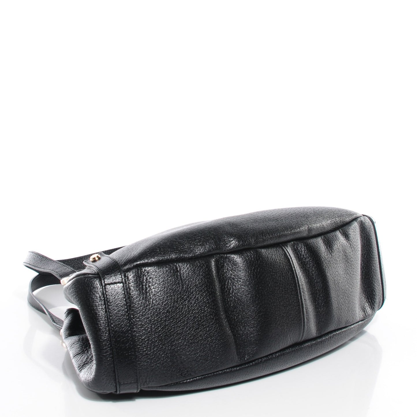 Calfskin Medium Abbey Shoulder Bag Black