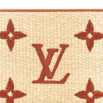 Louis Vuitton Raffia Monogram Giant Toiletry Pouch 26 Tan 7 of 10