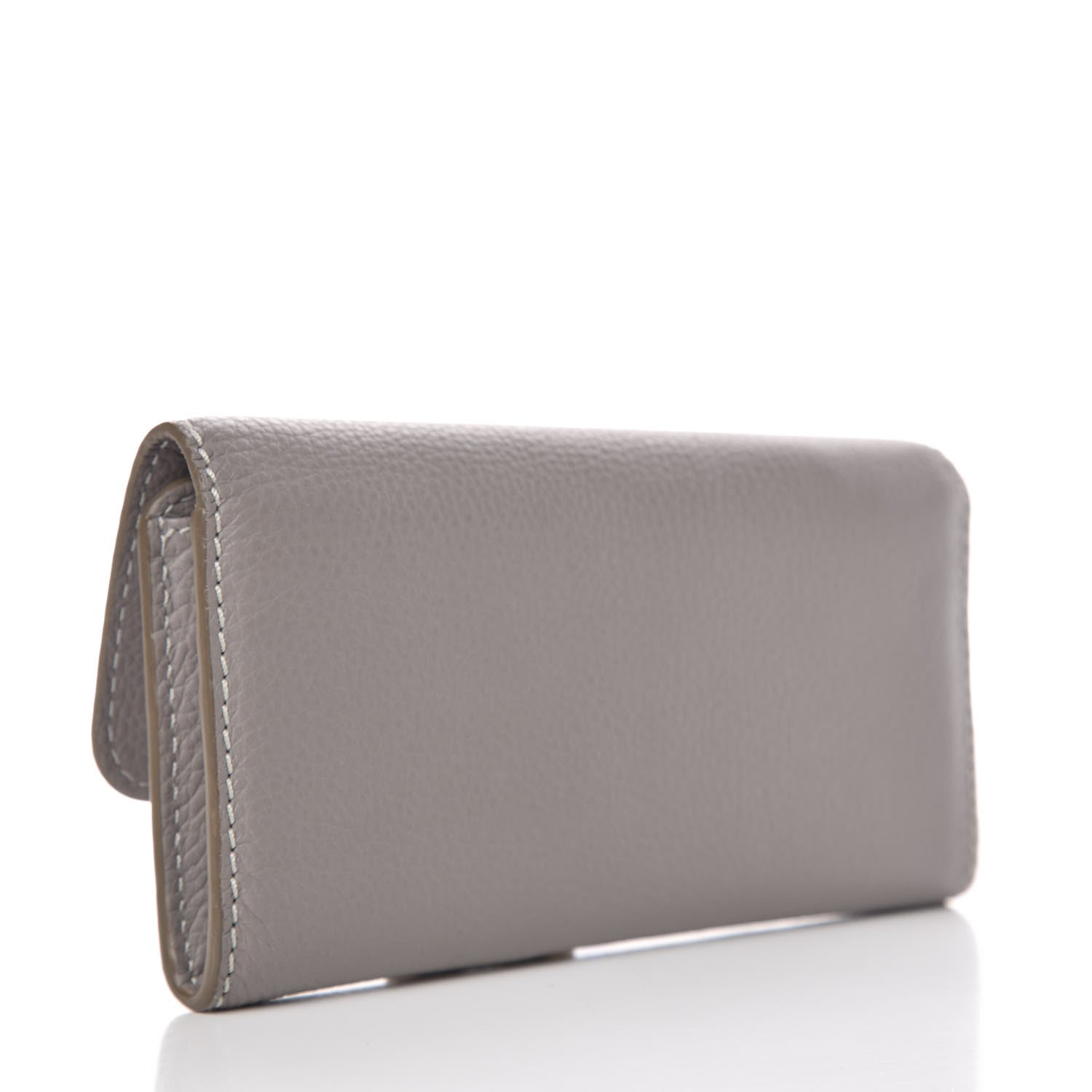 Chloe Calfskin Marcie Continental Flap Wallet Cashmere Grey 3 of 9