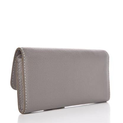 Chloe Calfskin Marcie Continental Flap Wallet Cashmere Grey 3 of 9