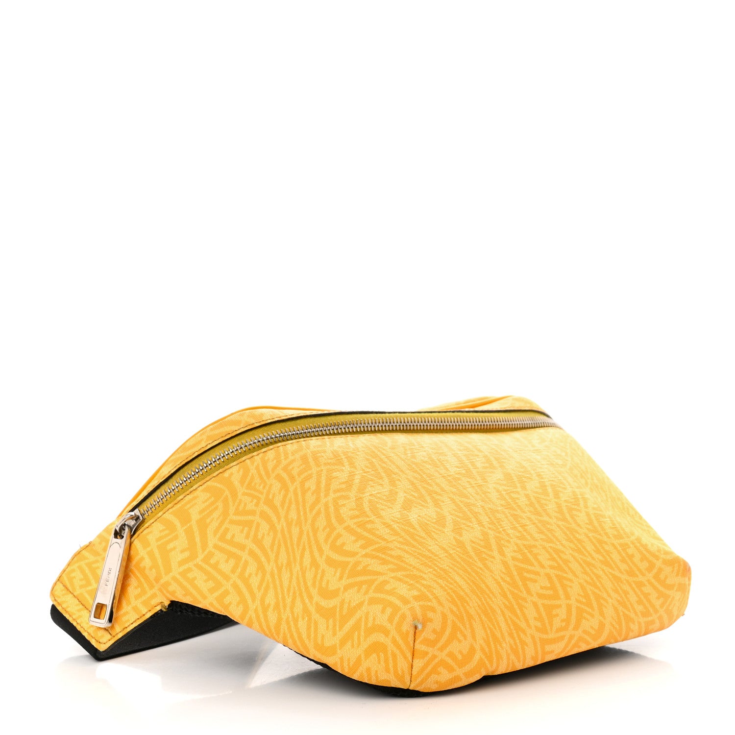 Fendi X SARAH COLEMAN Glazed Fabric Vitello Grace Light Micro FF Vertigo Belt Bag Mimosa 4 of 13