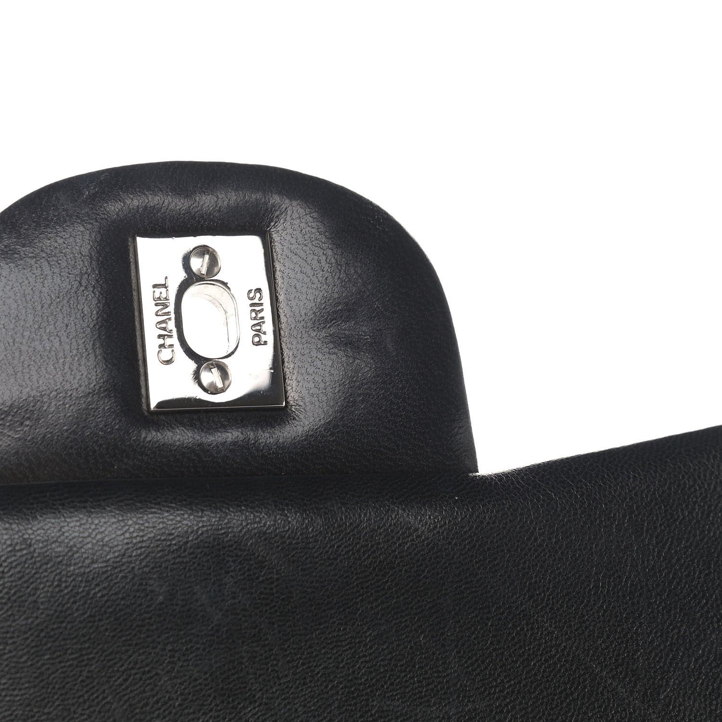 Lambskin Quilted Maxi Single Flap Black