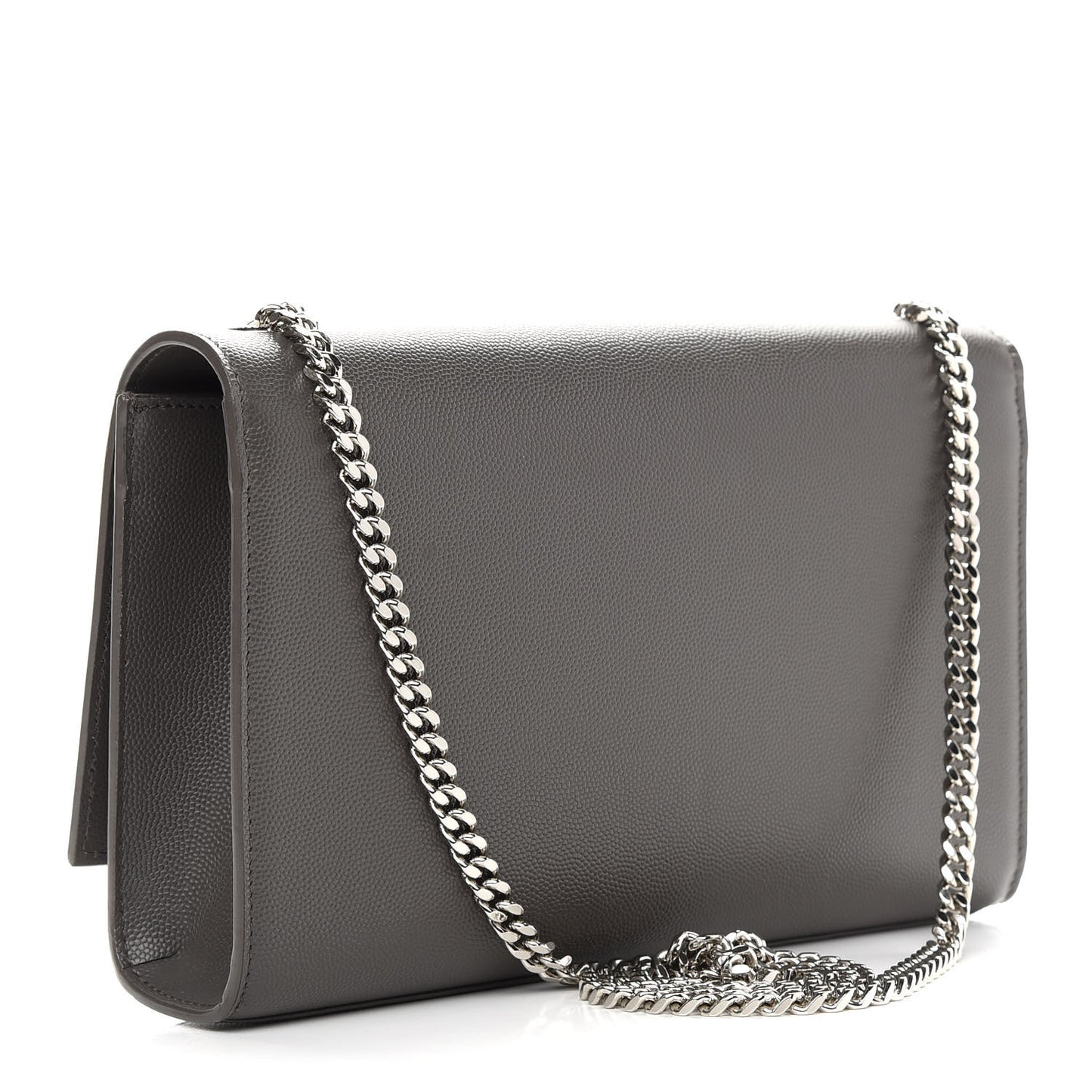 Grain De Poudre Medium Classic Monogram Kate Satchel Earth Grey