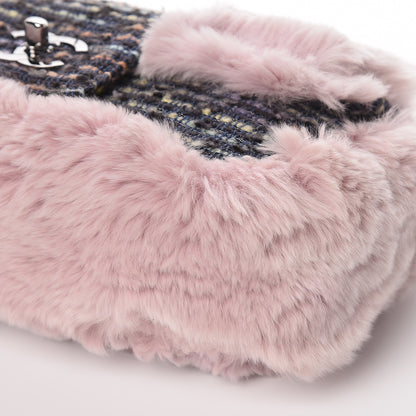 Chanel Rabbit Fur Tweed Lizard Small Fantasy Flap Lilac 9 of 10