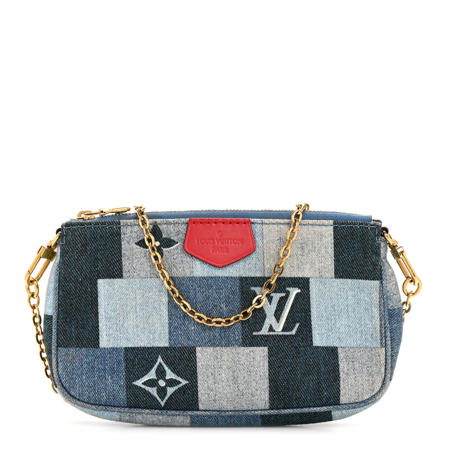 Denim Multi Pochette Accessories Mini Pochette