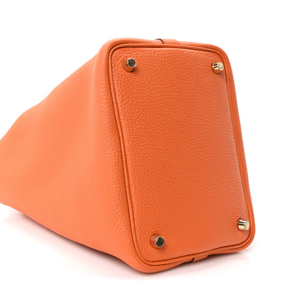 Hermes Taurillon Clemence Picotin Lock 18 PM Orange 9 of 11