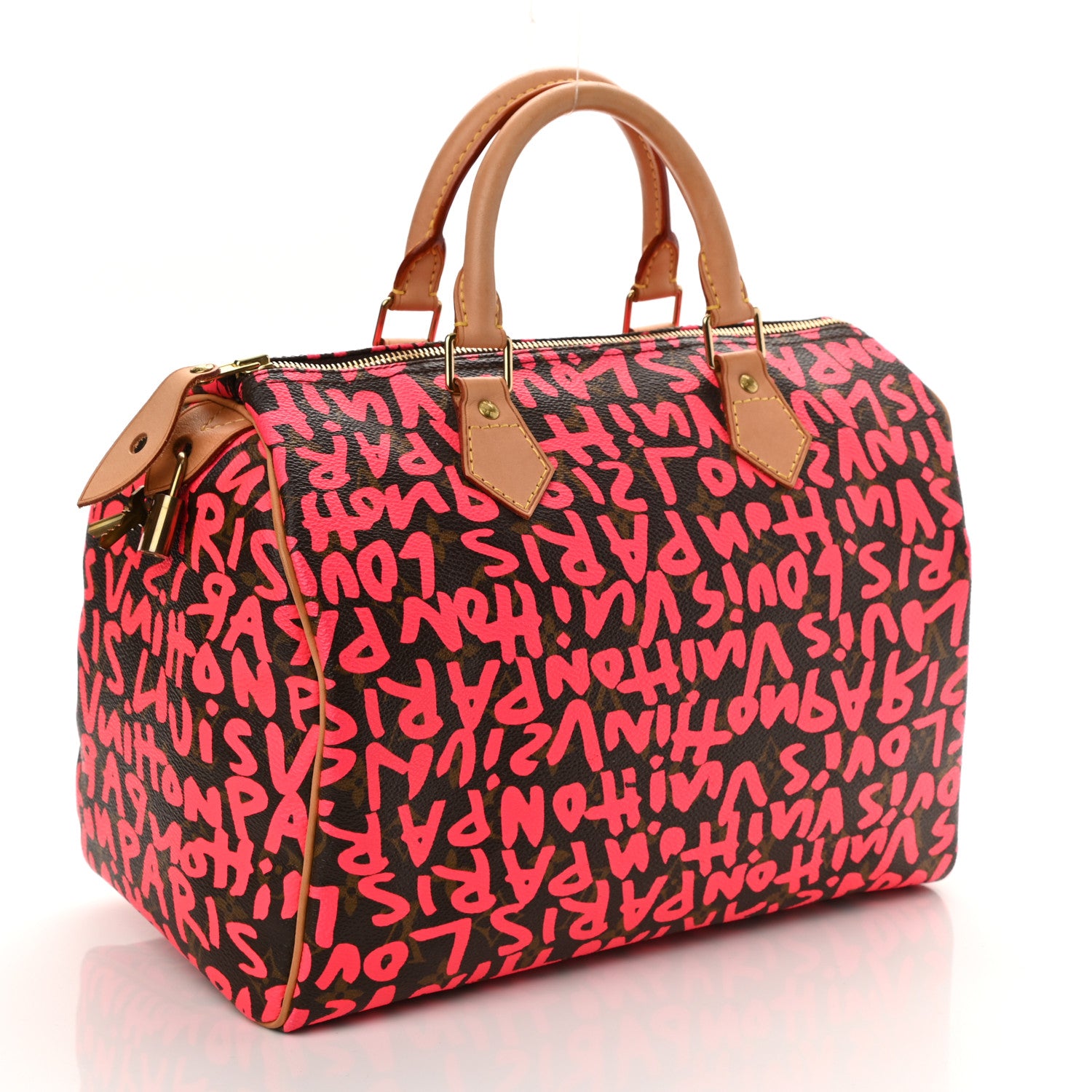 Louis Vuitton Monogram Graffiti Speedy 30 Fuchsia 3 of 8