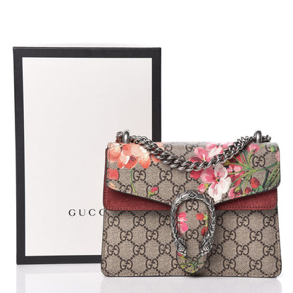 Gucci GG Supreme Monogram Blooms Mini Dionysus Shoulder Bag Beige Multicolor Dry Rose 11 of 11