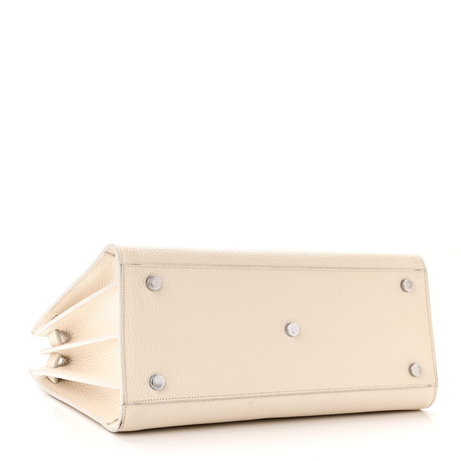Saint Laurent Grained Calfskin Small Sac De Jour Dove White 4 of 10