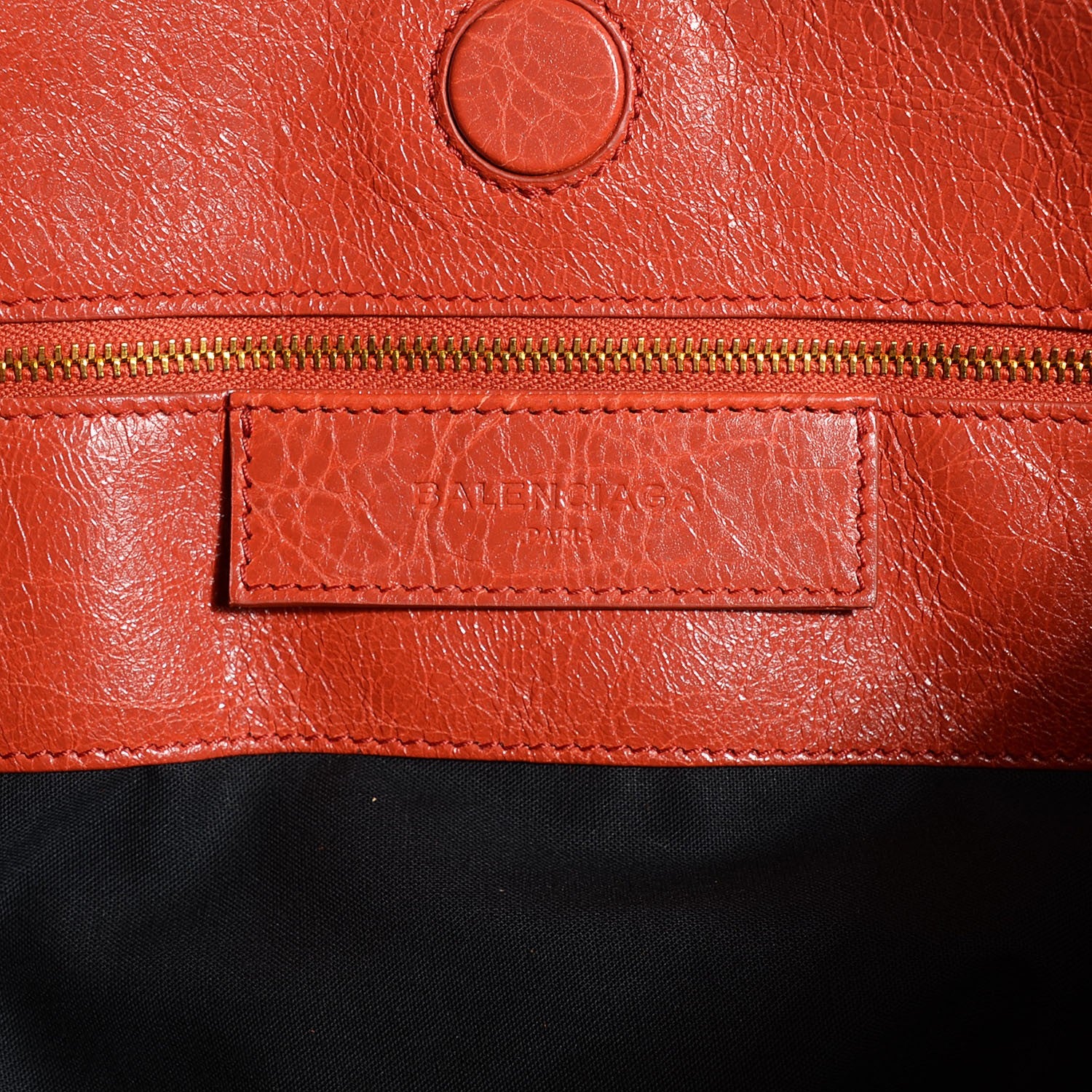 Balenciaga Agneau Giant 12 Gold Hardware S Sunday Tote Rouge Ambre 5 of 10