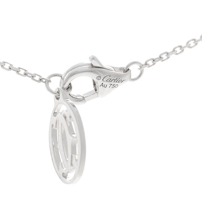 Cartier 18K White Gold Diamond .27ct C De Cartier Pendant Necklace 4 of 5