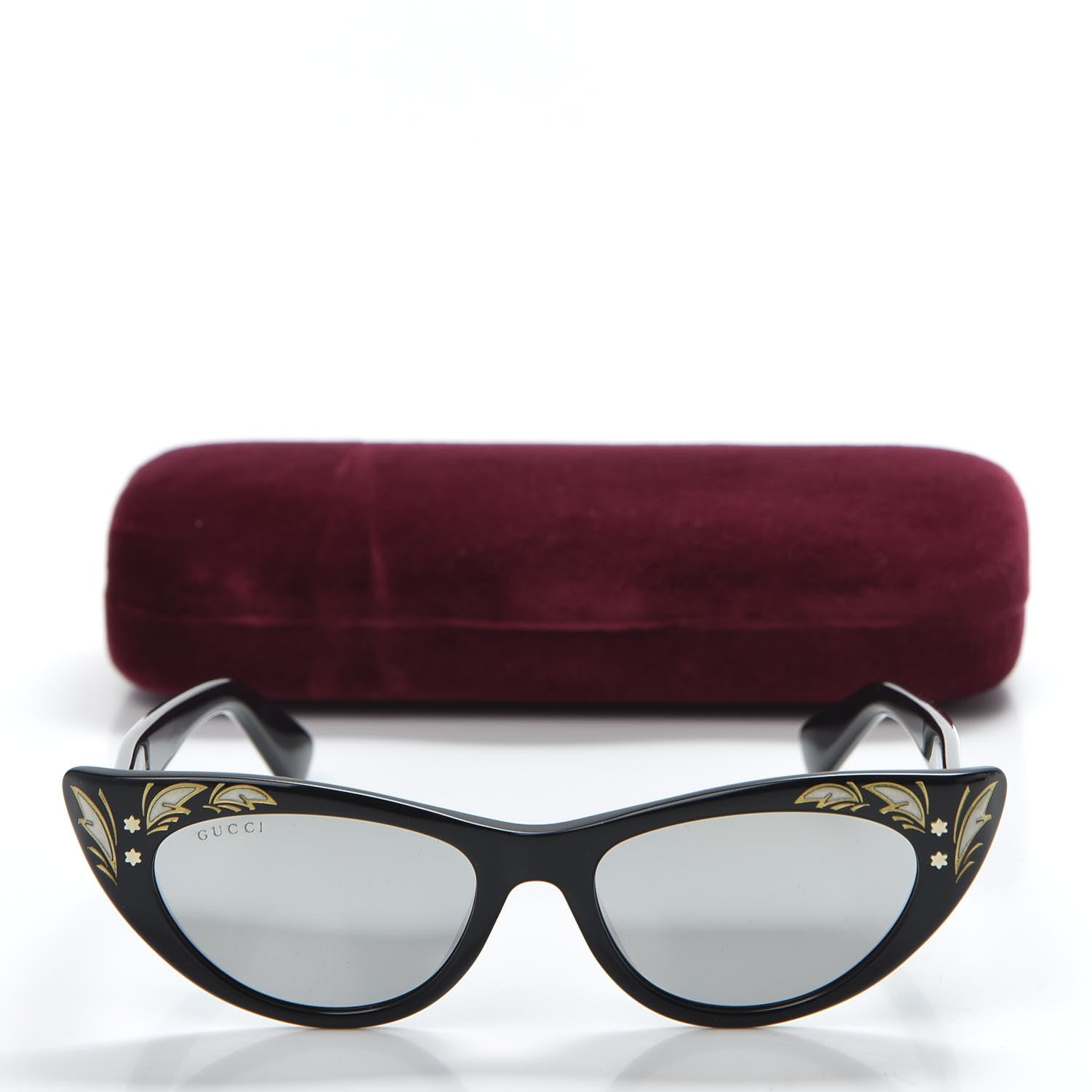 Gucci Acetate Cat Eye GG0089S Sunglasses Black 8 of 8