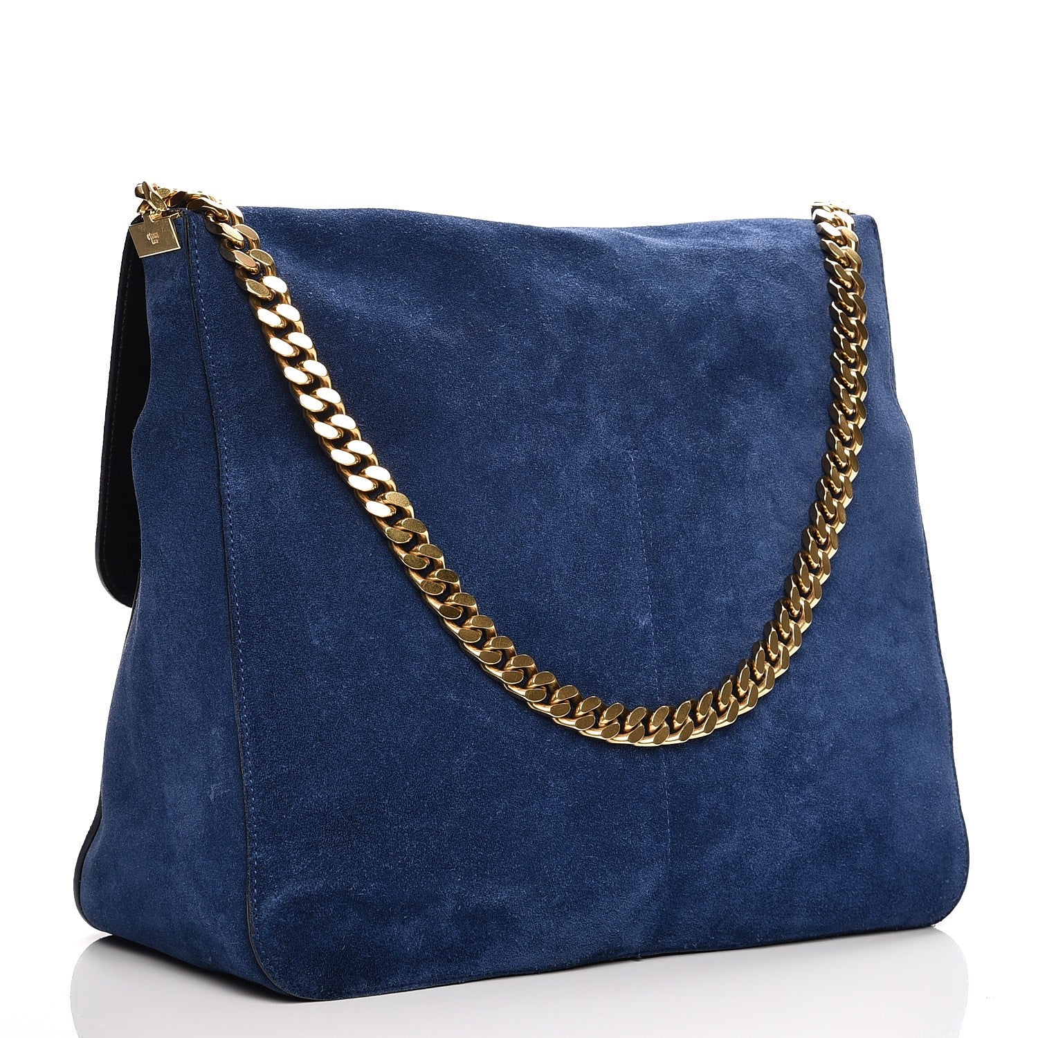 Celine Suede Medium Gourmette Ocean Blue 3 of 10
