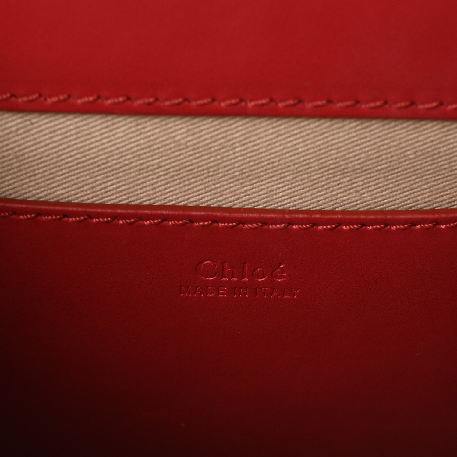 Chloe Shiny Calfskin Mini Annie Shoulder Bag Dreamy Red 6 of 10