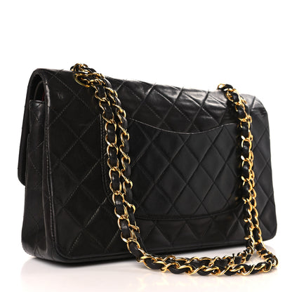Chanel Lambskin Quilted Medium Double Flap Black 3 of 9