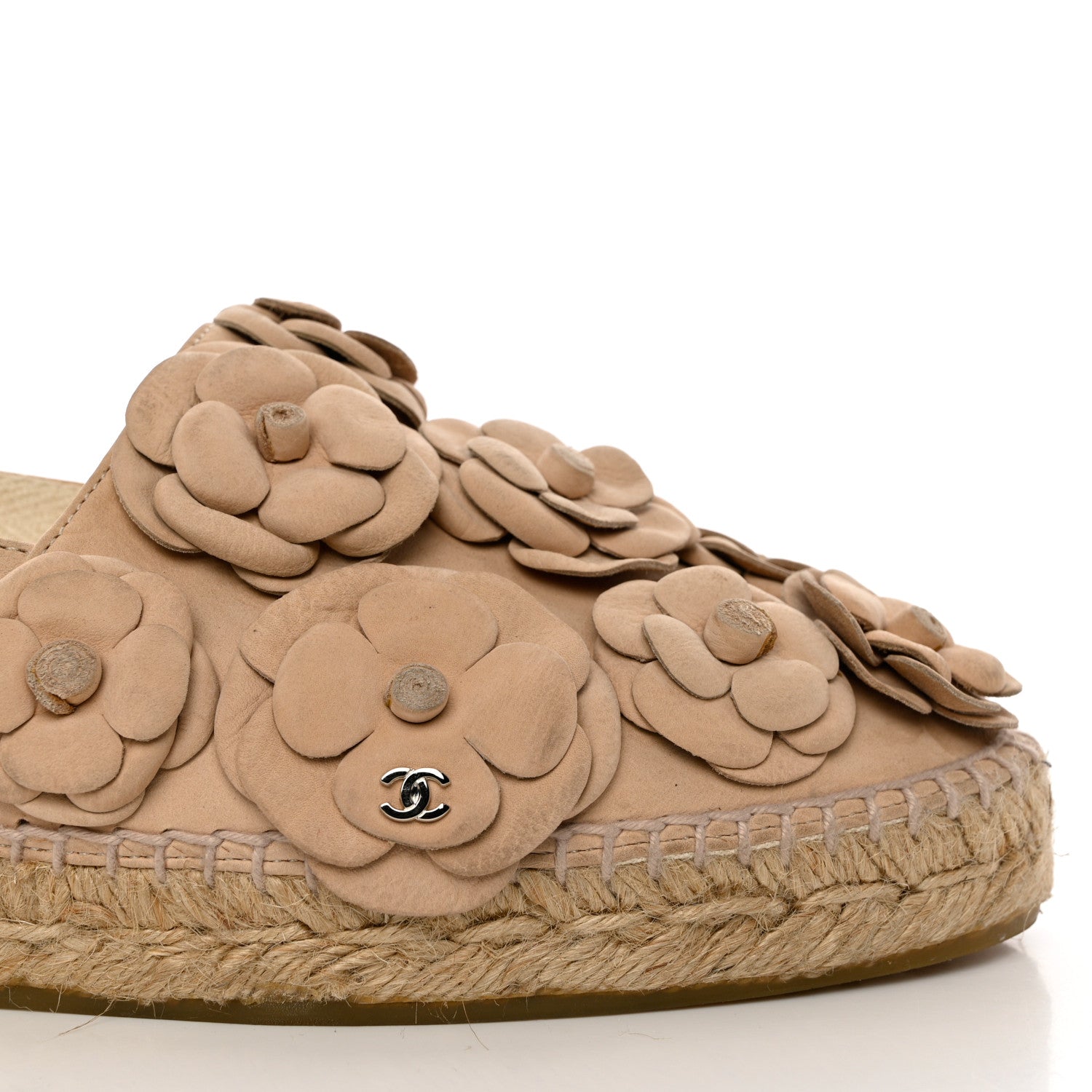 Chanel Suede Camellia CC Espadrilles 40 Pink 9 of 12