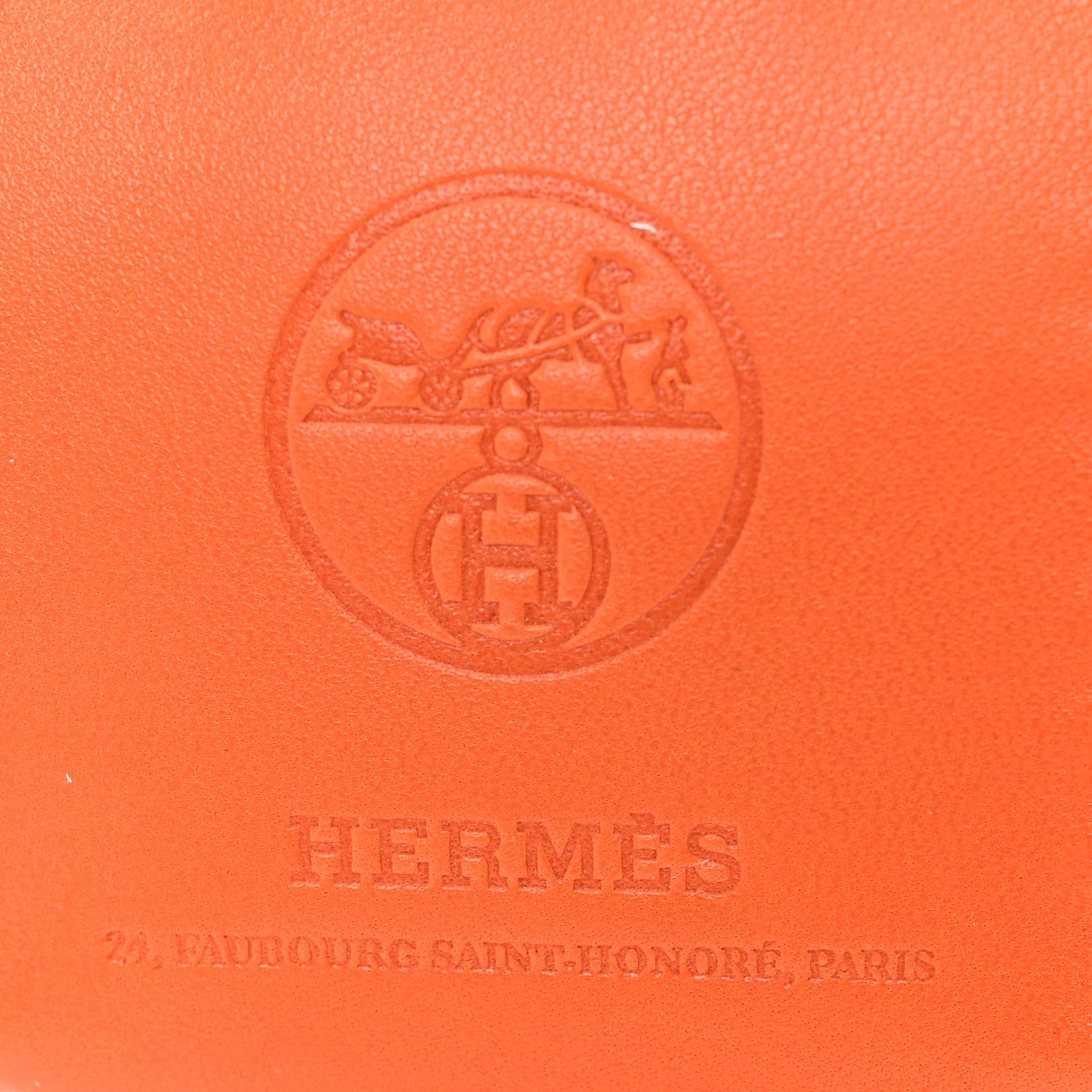 Hermes Milo Lambskin Swift Shopping Bag Charm Feu Gold 3 of 3