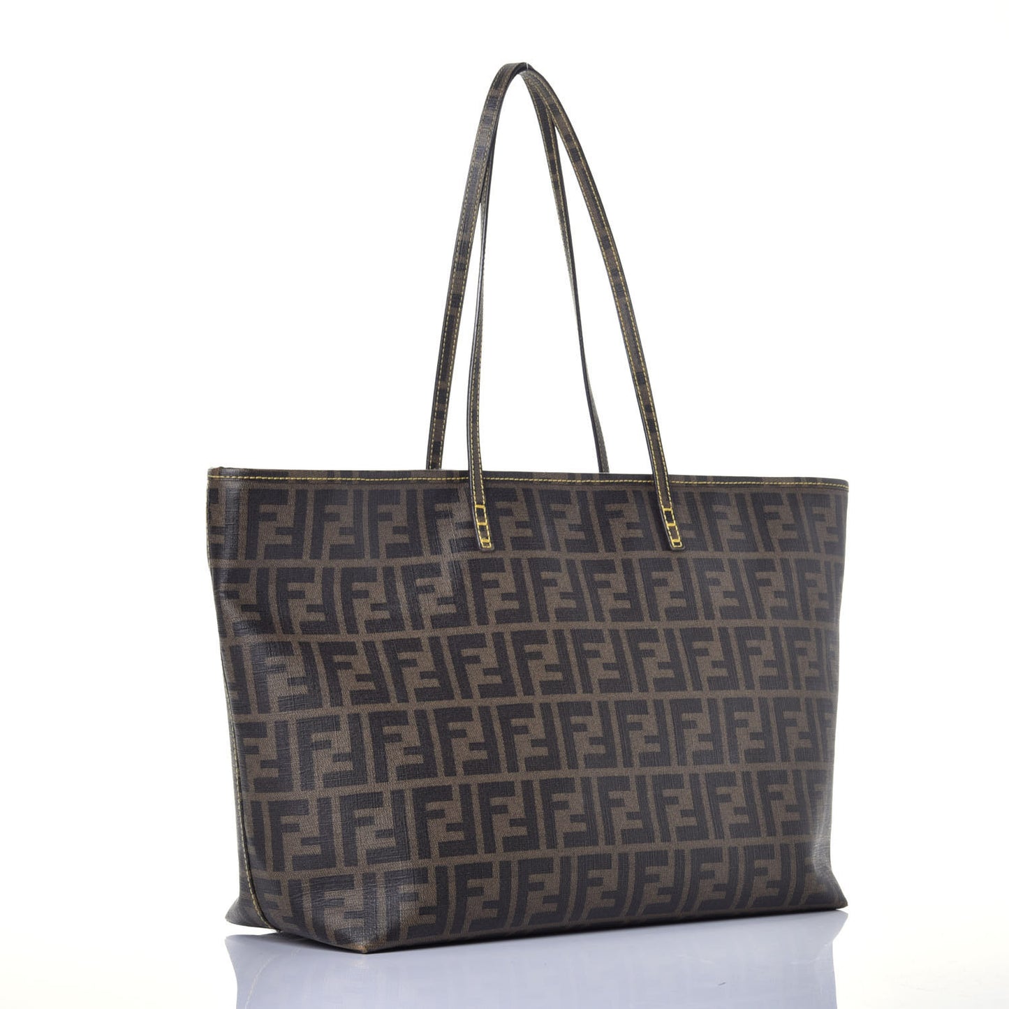Zucca Spalmati Medium Roll Tote Tobacco Giallo