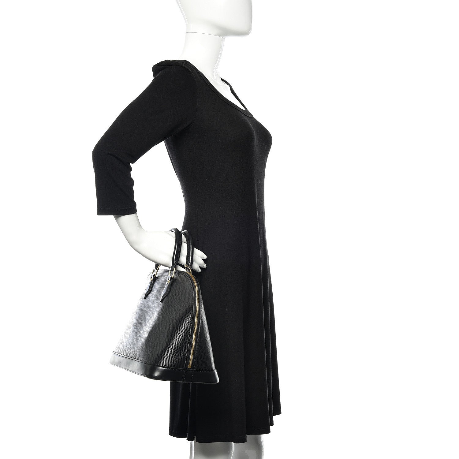 Louis Vuitton Epi Alma PM Black 2 of 11
