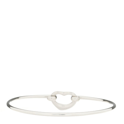 Tiffany Sterling Silver Elsa Peretti Open Heart Bangle 2 of 3