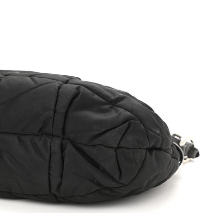 Prada Tessuto Nylon Quilted Shoulder Bag Black 10 of 11