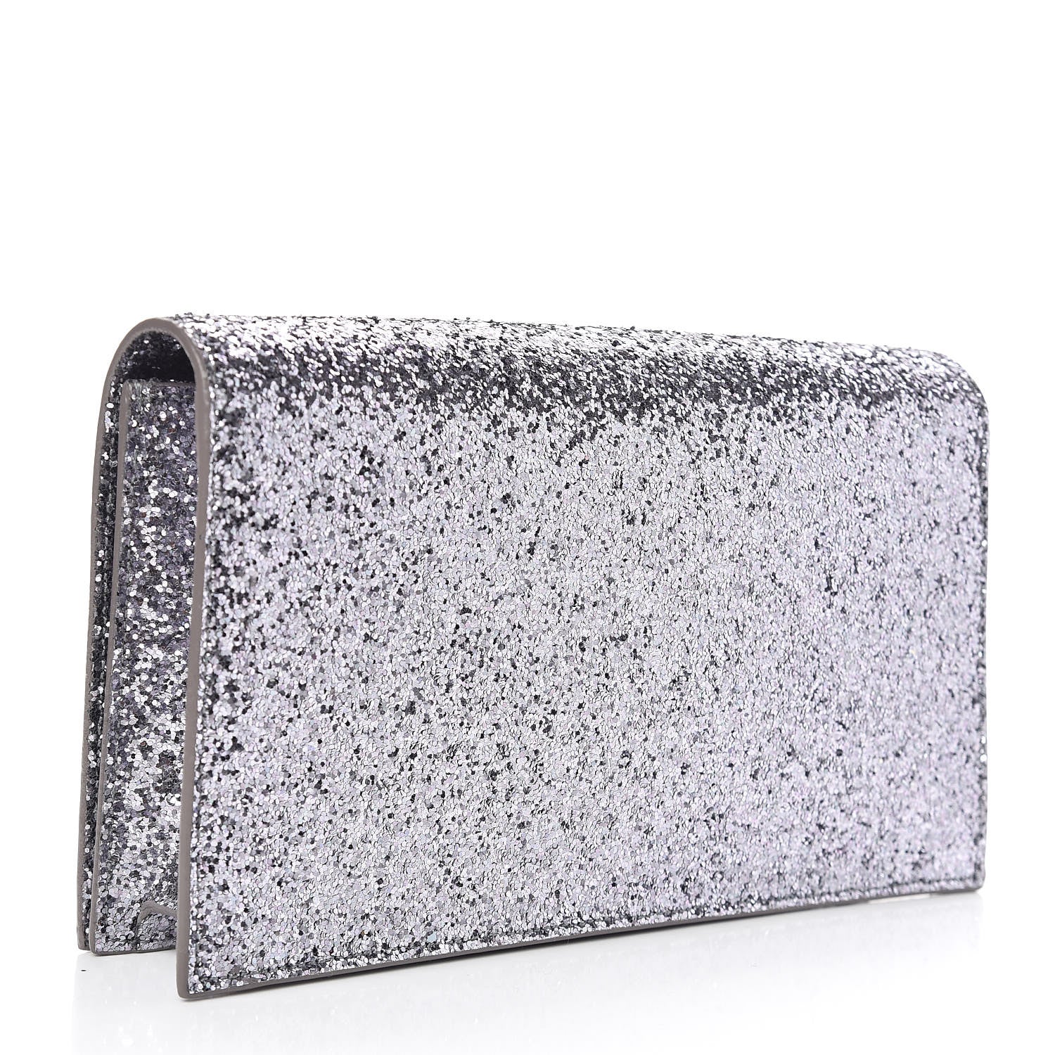 Saint Laurent Glitter Classic Kate Monogram Clutch Sunset Grey 3 of 9