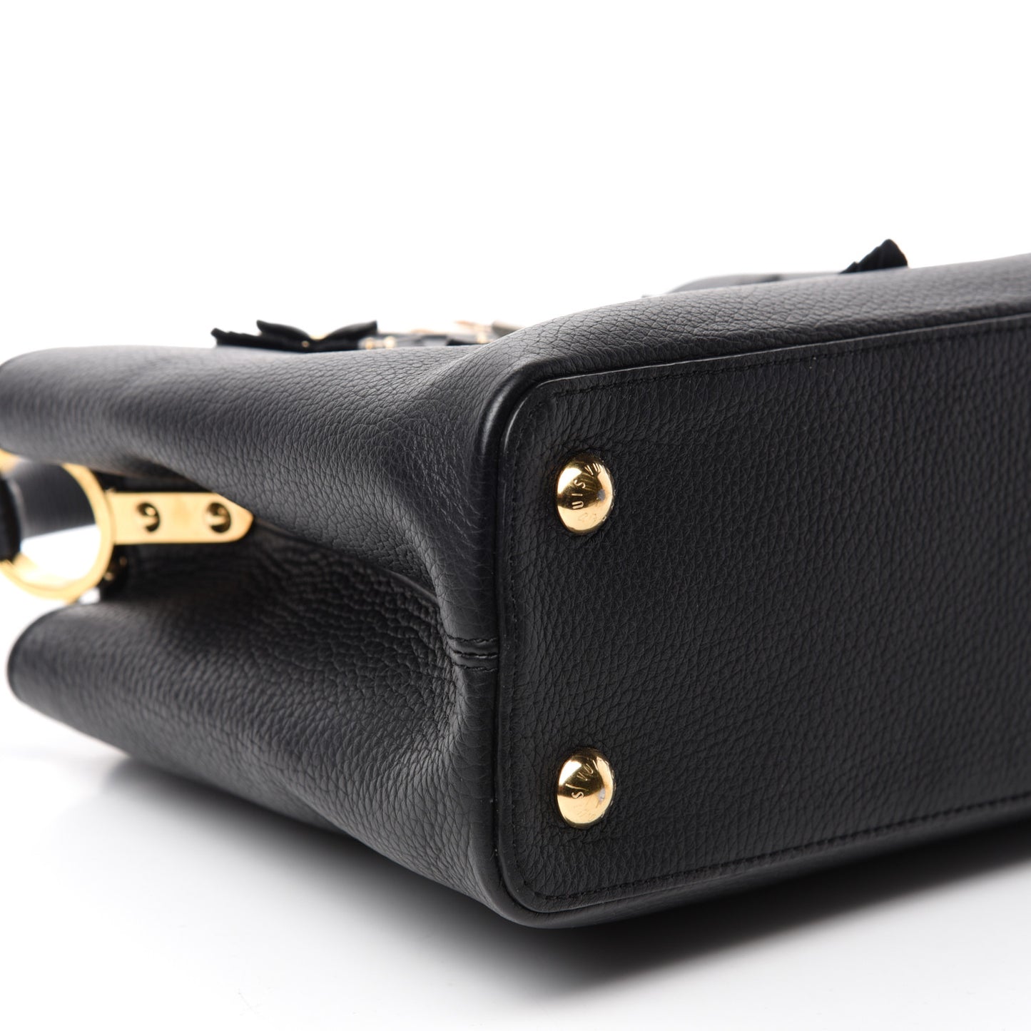 Taurillon Metallic Flowers Capucines PM Black