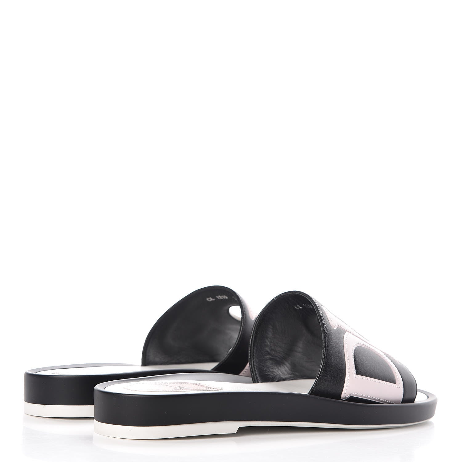 Christian Dior Calfskin Marina Slides 38 Black 4 of 8