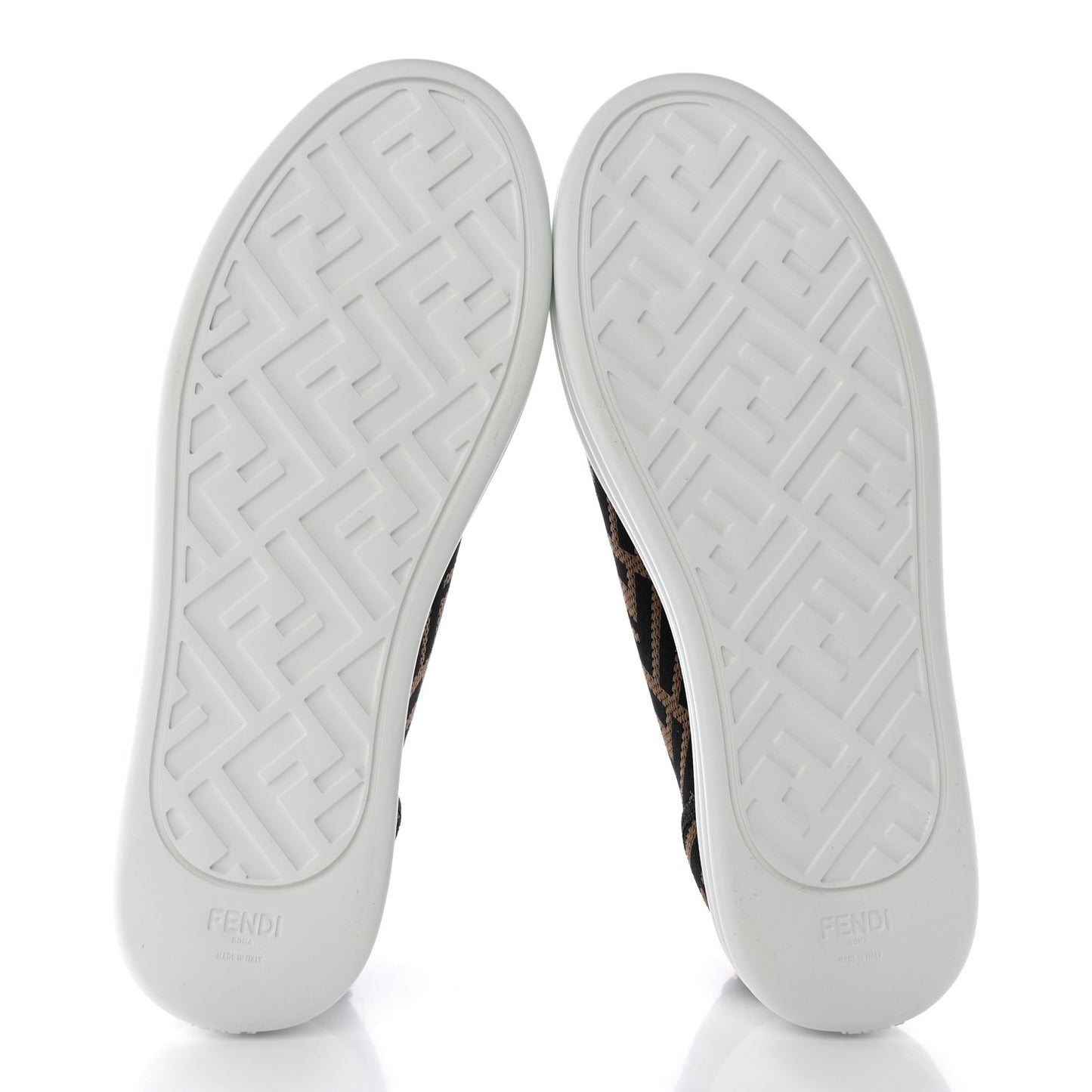 Fabric FF Micro-Perforated Rise Low Top Sneakers 39 Tobacco Black