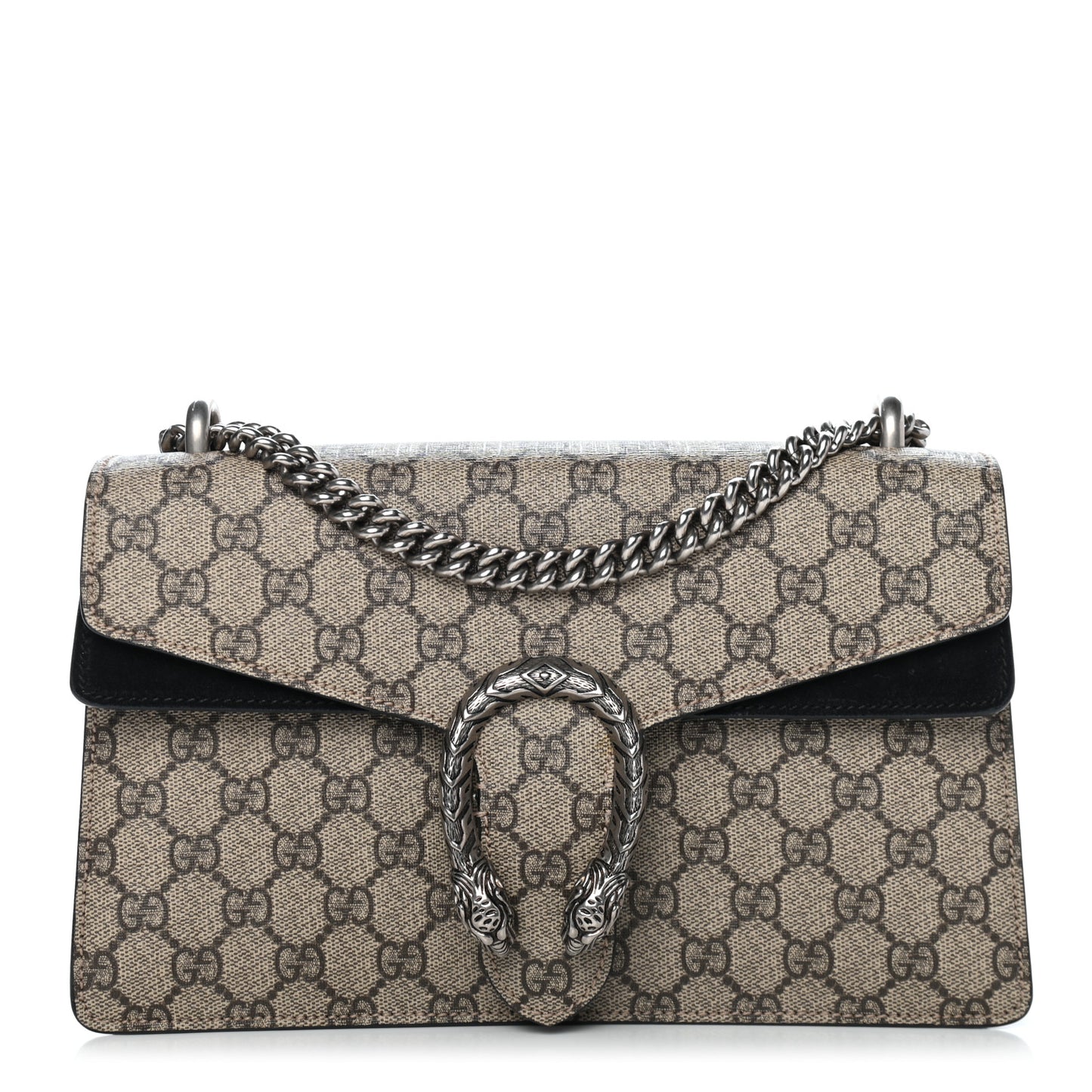 GG Supreme Monogram Small Dionysus Shoulder Bag Black