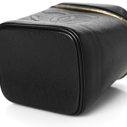Chanel Caviar Vanity Cosmetic Case Black 10 of 12