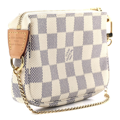 Louis Vuitton Damier Azur Mini Pochette Accessories 3 of 12
